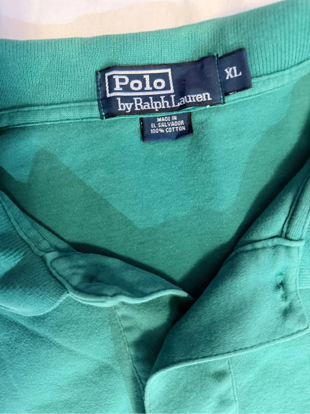 Ralph Lauren Polo Shirt in Teal Green with Purple Pony